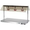 Buffet Food Warmer With Gantry Stainless Steel 3 Infrared Lamps Sneeze Guards 3xGN1/1 | Adexa WM3F -Kitchen Supplies WM3F 1200x1200 1