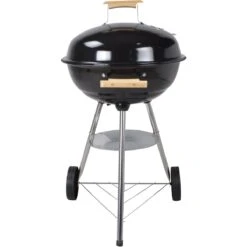Black Enamel Kettle BBQ Charcoal Grill With Wooden Handles 85cm | Adexa YH22018C -Kitchen Supplies YH22018C202 1200x1200 1